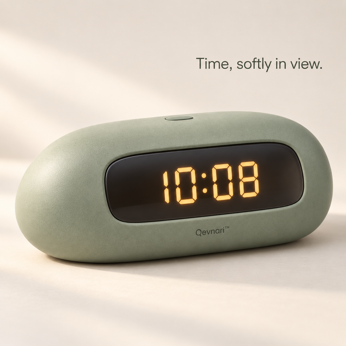 Pebble Digital Clock — Sage