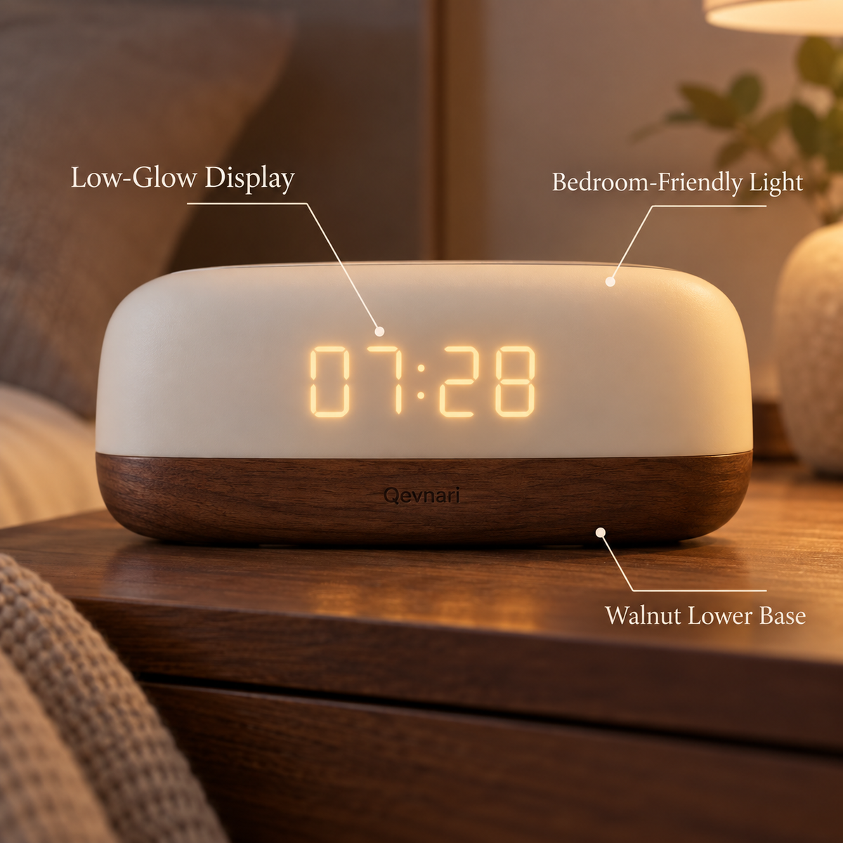 Dusk Bedside Clock
