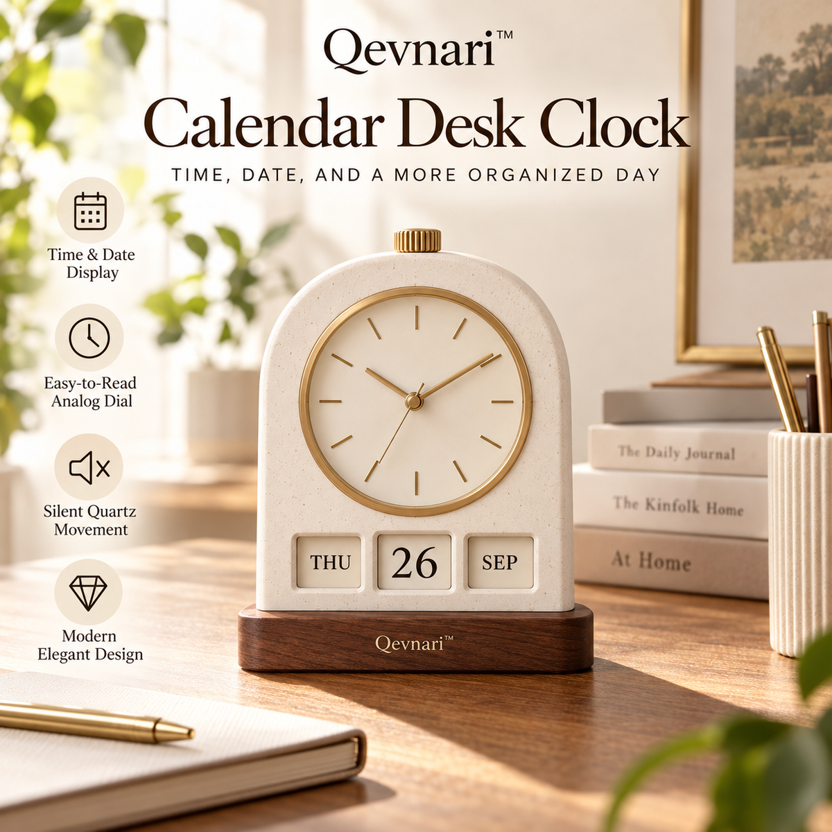 Calendar Desk Clock