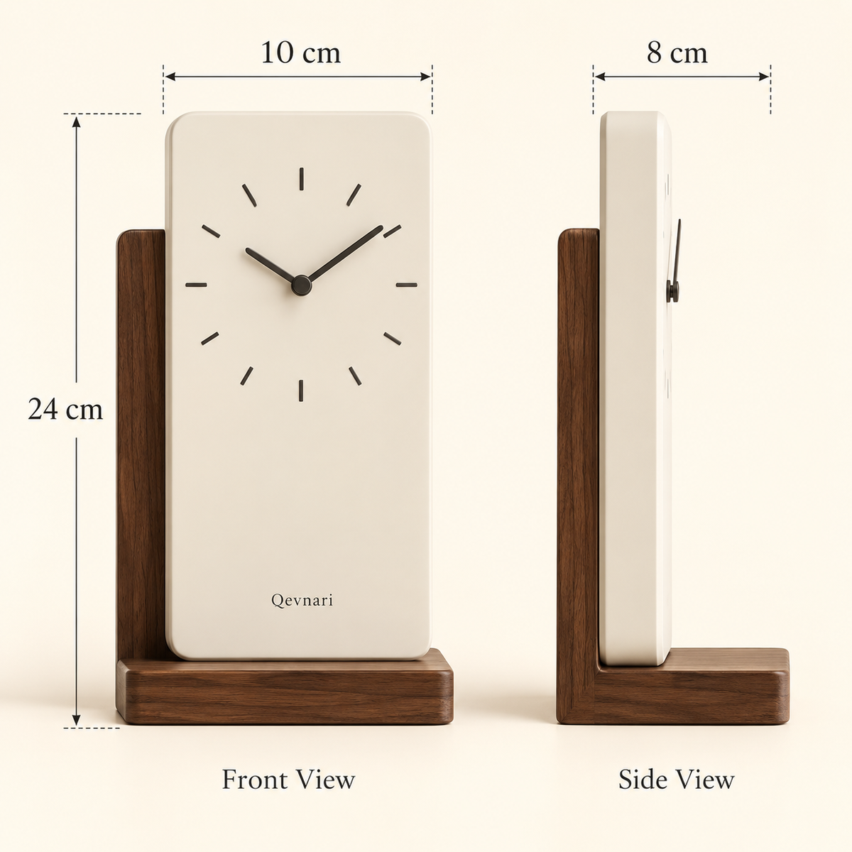 Bookend Desk Clock